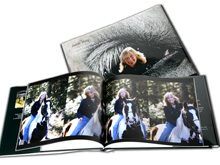 A coffee table quality photo book is the best way to capture a group of photos representing something special. The photo book approach works well for portrait photos (it portrays the multi-facets of an individual much better than a single photo can ever do), family reunions, weddings, anniversary get-togethers, events such as concerts, theater productions, or for creating a souvenir or marketing piece for a resort. Books can be made in a range of sizes, covers, and quality of photo printing.