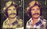 <strong>Portrait Restoration</strong><br />This photo had seen hard times, but was the owner's favorite picture. We finished with it as good as new, or maybe better. If you have an old photo you would like to have restored, either a print or a slide, give me a call, bring it by and I will give you an estimate.